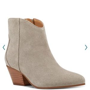 Nine West Gray Suede Tristan Ankle Boots